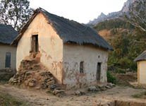 Selling online Photos of Madagascar, typical architecture in the highlands of Madagascar, Mahasoa village in Andringitra national park area, Ravo.Madagascar 2009 picture