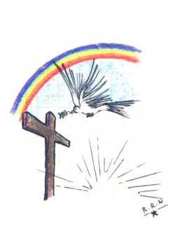 Dieu, le Dieu-Tout-Puissant, le Dieu-Amour, le Dieu-Trinité - Pensee Chretienne - illustration de Ratsimbazafy Ravo Nomenjanahary 1991