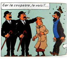 Hergé les aventures de Tintin - Dupond et Dupont - Le Secret de la Licorne