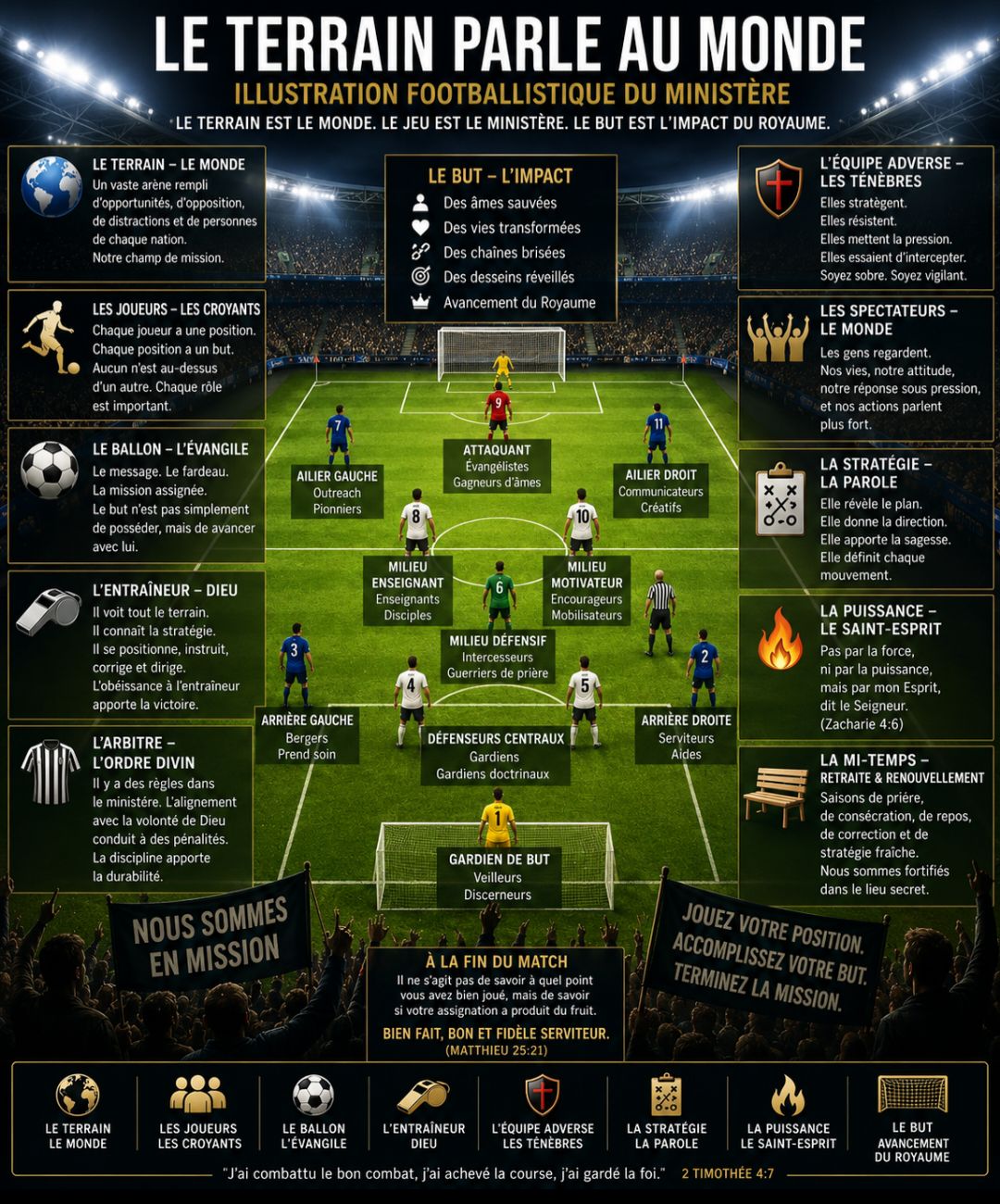 Football, joueurs et terrain - La vie c est comme le Football, seul le resultat compte